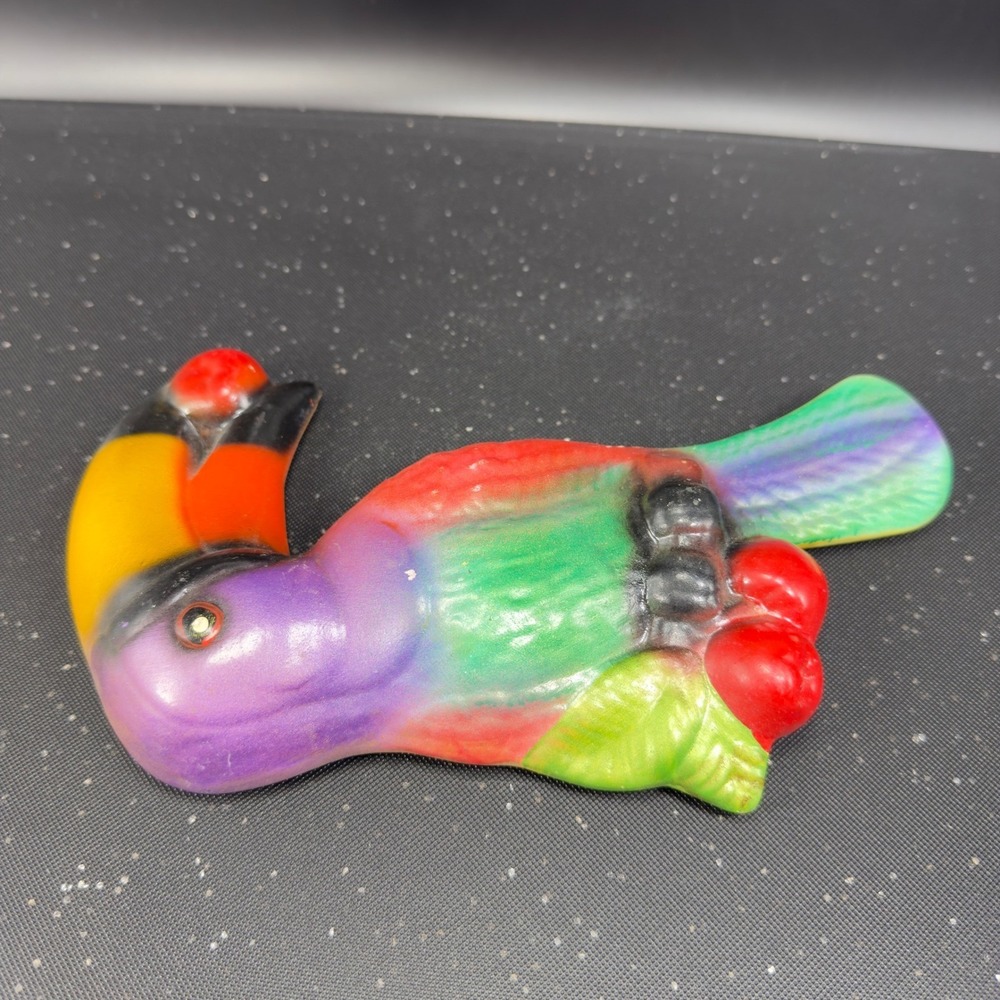 Vintage Ceramic Toucan Wall Hanging Tropical Bird Figurine Multi Color Decor VTG - Picture 8 of 10